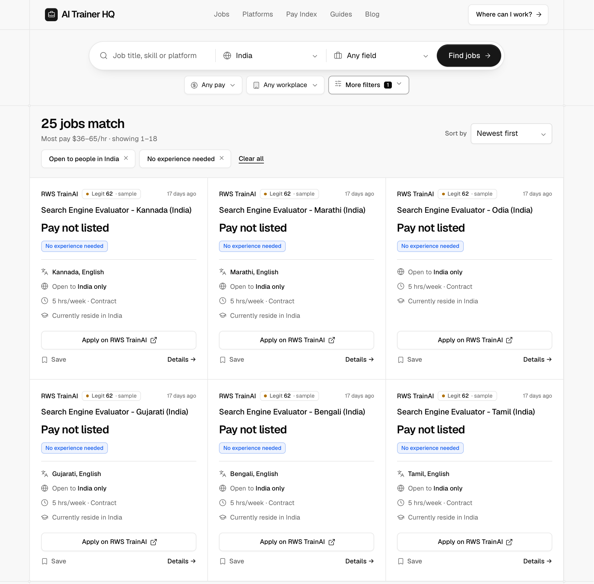 Entry-level AI training jobs open in India